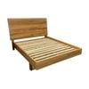 Japandi King Bed Solid Timber Frame Natural Oak