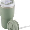 Avanti Hydroquench Insulated Smoothie Tumbler With 2 Lids 550ml - Agave