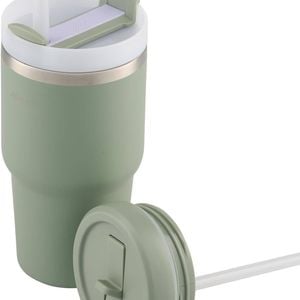 Avanti Hydroquench Insulated Smoothie Tumbler With 2 Lids 550ml - Agave