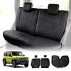 Rear Seat Covers for Suzuki Jimny XL 5-Door 2023-Onwards Black Premium Vintage PU Leather Interior