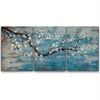 3pcs Decorative Floral Oil Painting Print 100% Australian Made 3 x 40x60cm (Metal Print)