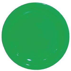 Olympia Kristallon Polypropylene Plates Shatterproof Green 174mm 12 Pack