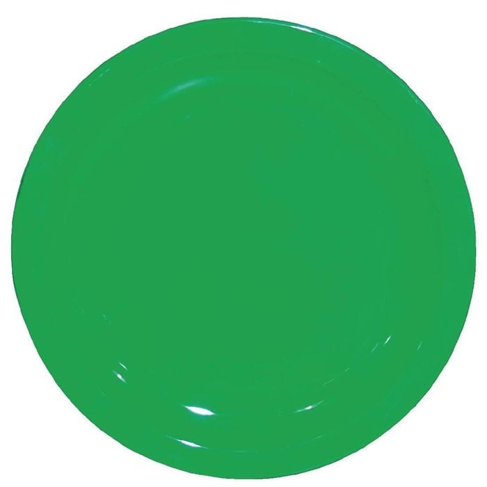 Olympia Kristallon Polypropylene Plates Shatterproof Green 174mm 12 Pack