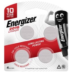 Energizer 2016 Lithium Coin Battery - 4 Pack
