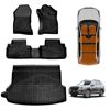 3d Floor Mats Boot Liner For Subaru Forester 5th Gen 2018-2025 With Subwoofer All Weather Heavy Duty Cargo Trunk Luggage Tray