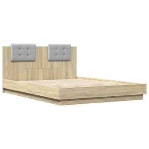 vidaXL Bed Frame without Mattress Sonoma Oak 150x200 cm Queen