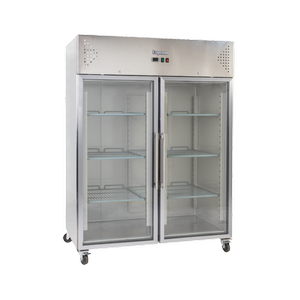 Exquisite Two Glass Doors Upright Storage Refrigerators 1476 Litre