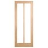 Corinthian 2340 x 620 x 35mm Internal Door White Oak Moda Clear Glass AMODG17