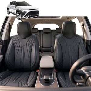 Australian Goose Front Seat Covers for Hyundai Kona 2023 - Current (SX2 Petrol) - PU Leather, Black (2pc)