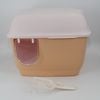 Yes4pets Xl Portable Hooded Cat Toilet Litter Box Tray House With Handle And Scoop Brown