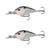 2x 13 Fishing 70mm Troll Hunter Crankbait Fish Lures 3.5m Diver - Natty Light