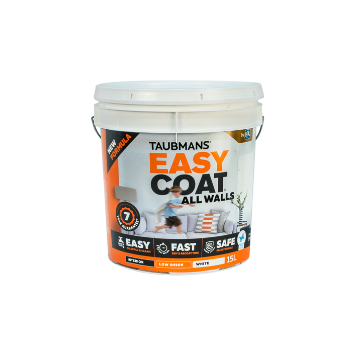 Taubmans 15L White Low Sheen Easycoat All Walls Paint