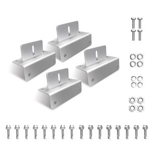 Exotronic Silver Z Aluminium Solar Panel Brackets
