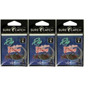 3x Surecatch Tangle Free Whiting Rig Hooks Size 6