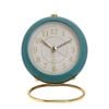 Catzon Retro Alarm Clocks Silent Non-ticking With Light-dark Blue