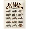Nostalgic Art Harley-Davidson Model Chart 30x40cm Large Metal Sign Wall Decor