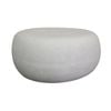 Modern Furniture ROCCO  Indoor & Outdoor Pebble Coffee Table - White Concrete