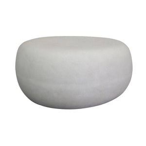 Modern Furniture ROCCO  Indoor & Outdoor Pebble Coffee Table - White Concrete