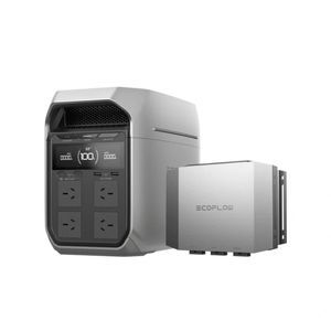 EcoFlow Delta 3 Max Plus Power Station with one Alternator Charger (1000W) pair with Smart Adapter
