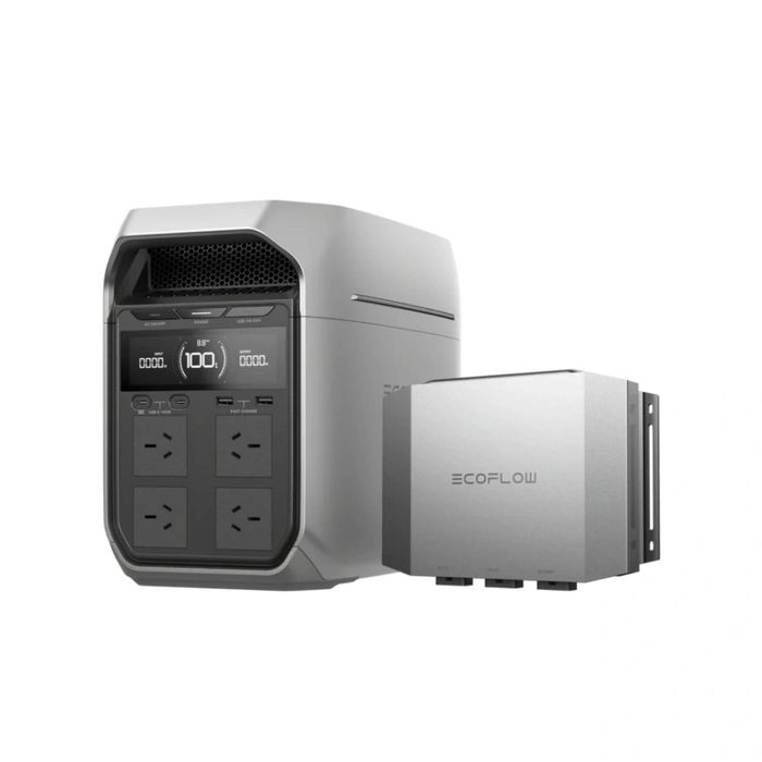 EcoFlow Delta 3 Max Plus Power Station with one Alternator Charger (1000W) pair with Smart Adapter