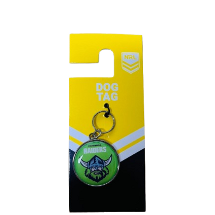 NRL Pet ID Tag - Canberra Raiders - Engravable - 30mm diameter