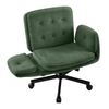 ALFORDSON Criss Cross Legged Office Chair Chenille Green