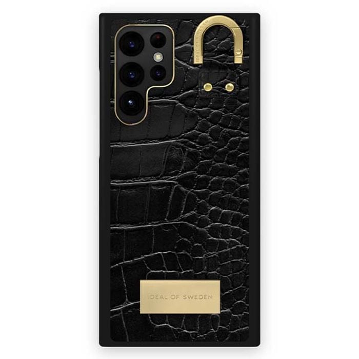 Ideal Of Sweden Black Croco Case (suits Samsung Galaxy S22 Ultra)