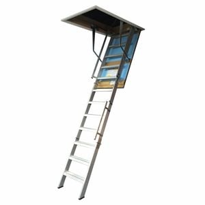 Kimberley 2.62 - 2.85m Ultimate Heavy Commercial Aluminium Wide Attic Ladder