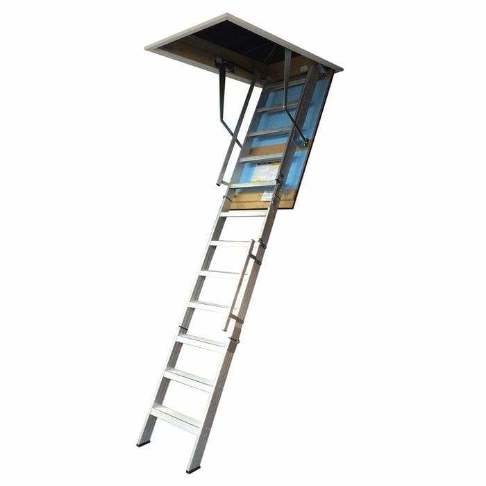 Kimberley 2.62 - 2.85m Ultimate Heavy Commercial Aluminium Wide Attic Ladder