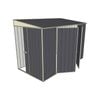 Build-a-Shed 1.5 x 3 x 2m Double Hinged Side Door Skillion Shed - Grey