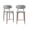 Ormond High Stools Pair (set Of 2) Grey