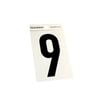 Sandleford 85mm Silver/Black Self Adhesive House Number 9