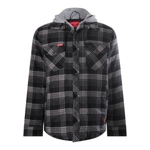 Hard Yakka Grey Quilted Flannel Shacket - Size L