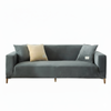 LushCovers Stretchable Quality Velvet Plush Sofa Pet Protect Elastic Lounge Couch Cover - 2 Seater - Light Grey