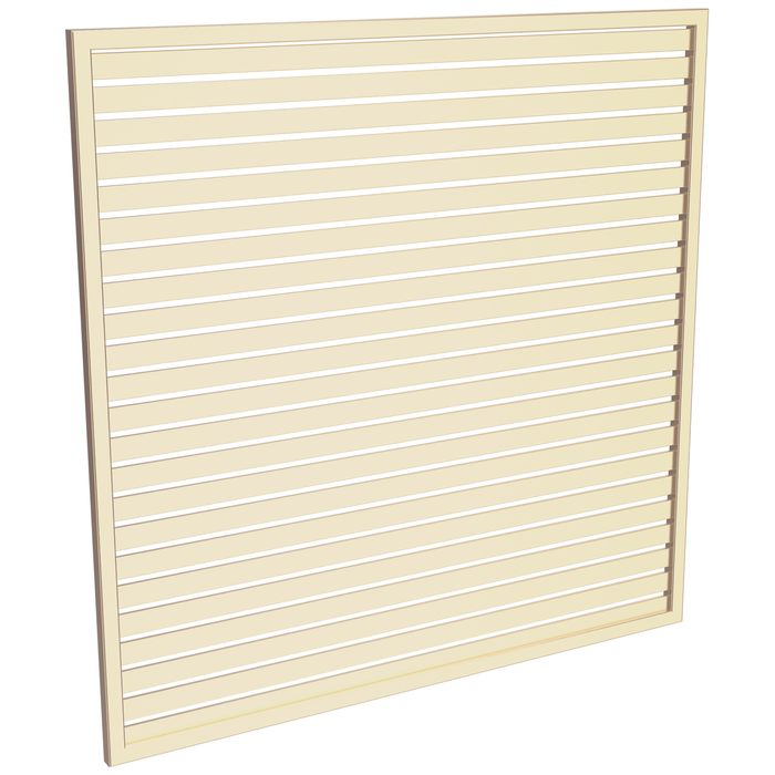 ProtectorAl 1001-2000W X 1001-2000H Primrose Aluminium Welded Slat Panel Horizontal 18mm Gap