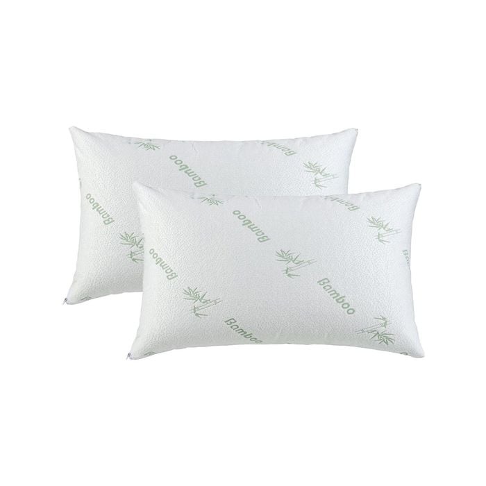 Dreamaker Bamboo Knitted Waterproof Pillow Protector (twin Pack)
