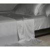 Bedding Co. Flat Sheet 100% Mulberry Silk 20 Momme Silver Grey Queen