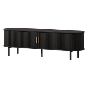 Alfordson Entertainment Unit Tv Cabinet 160cm Black