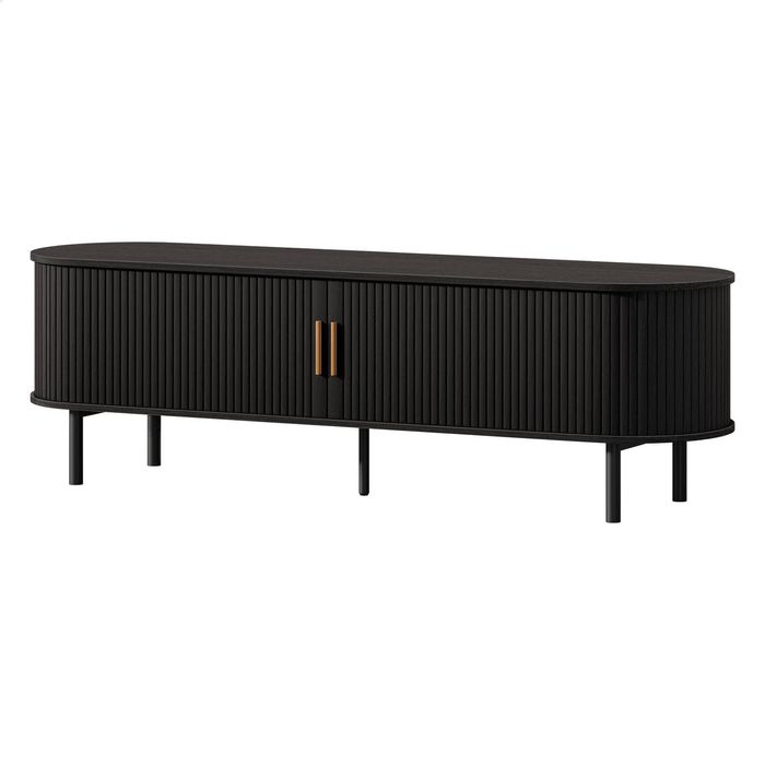 Alfordson Entertainment Unit Tv Cabinet 160cm Black