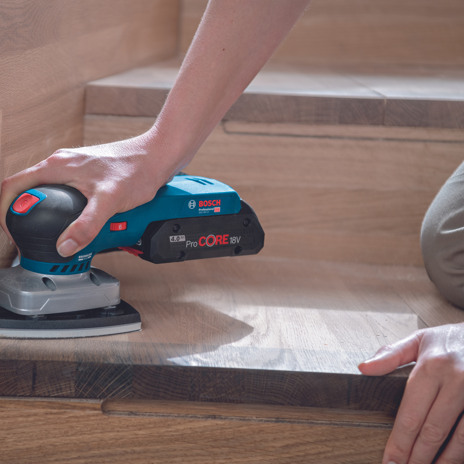 Bosch 18V Professional 3 In 1 Orbital Sander 06019L0140 Skin Only Bunnings Australia