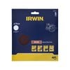 IRWIN 178mm 80g Quick Fit No Holes ROS Disc - 5 Pack