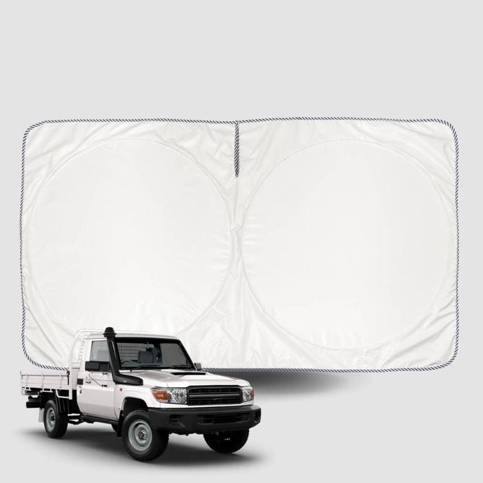 Windscreen Sun Shade for Toyota LandCruiser 70 Single Cab 2012-Current Universal Fit Window Visor UV Block