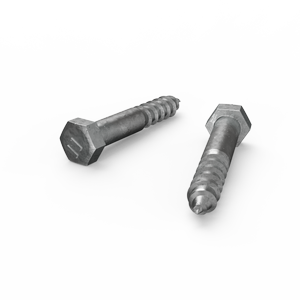 ZENITH M12 x 75mm Hot Dip Galvanised Hex Head Coach Screws - Each