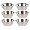 6PK Urban Kitchen Stainless Steel Mixing Bowl Quality Dia 900ml 19cm
