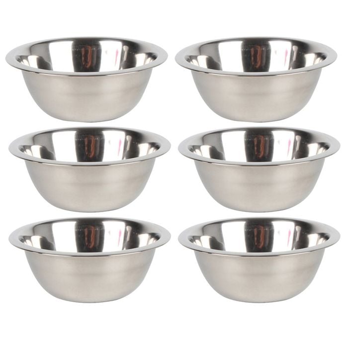 6PK Urban Kitchen Stainless Steel Mixing Bowl Quality Dia 900ml 19cm