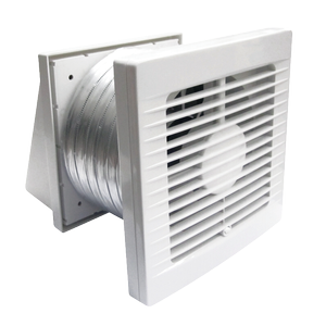 Manrose 100mm White Wall Exhaust Fan Kit