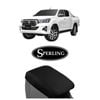 For Toyota Hilux Sx, Sr, Rogue, Rugged 2015-on Canvas Console Lid Cover Armrest Cover Black