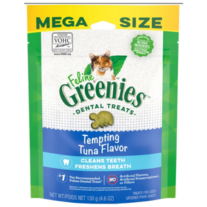 Greenies Cat Treat Dental Tuna For Cats - 130g