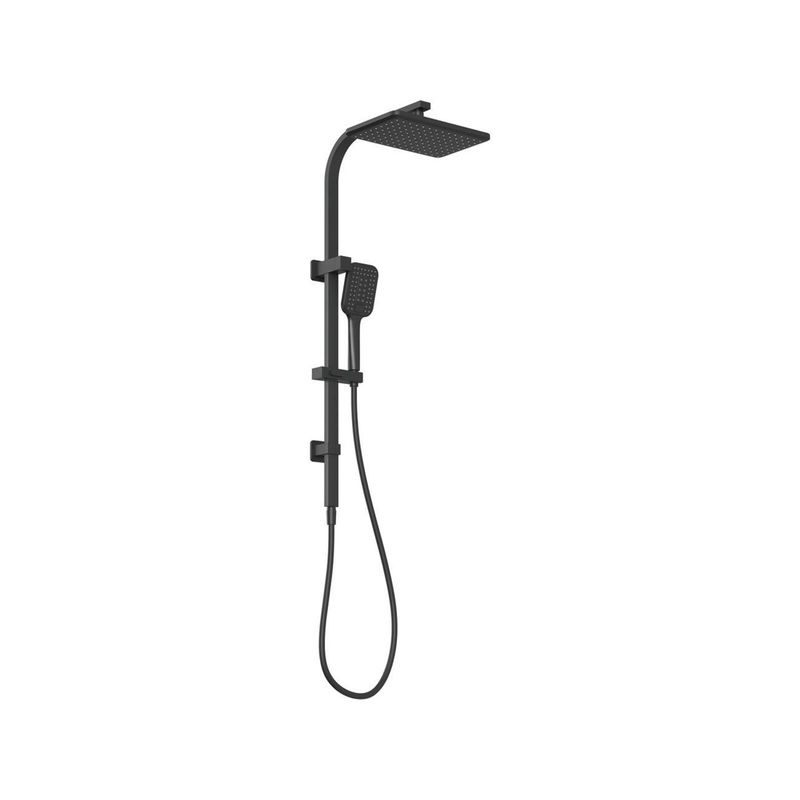 Twin Shower Matte Black Overture