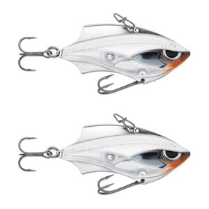 2x Rapala 6cm Rap V Blade Sinking Vibe Fishing Lures - Ghost